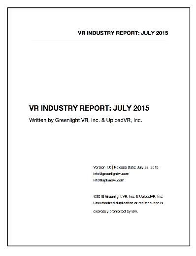 VR Industry Report: July 2015