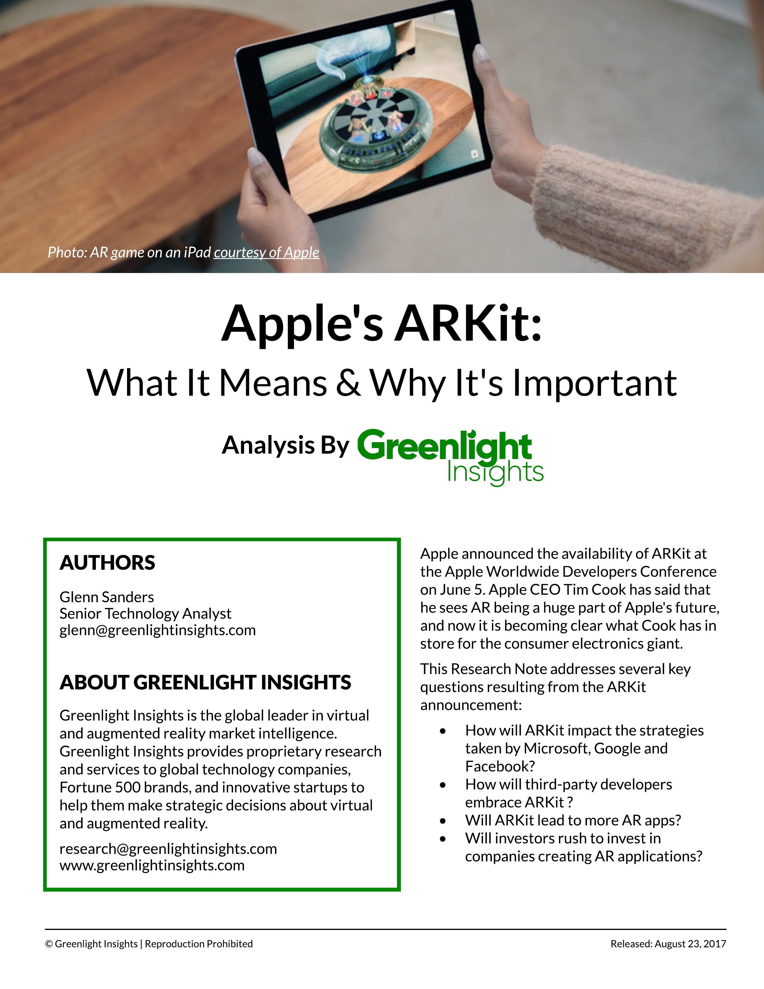 Apple’s ARKit: What It Means & Why It’s Important