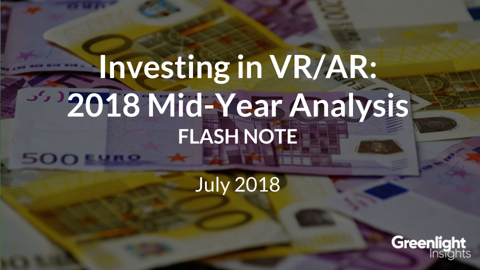 2018 VR/AR Mid-Year Funding Review