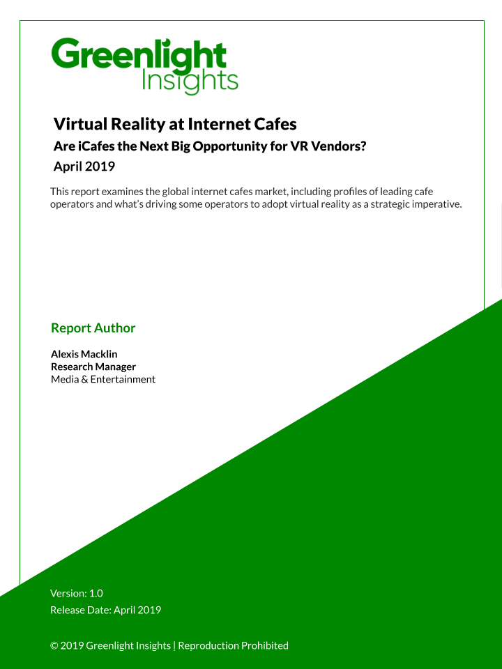 Internet Cafes Research Note Cover Page Research Note: Virtual Reality at Internet Cafes