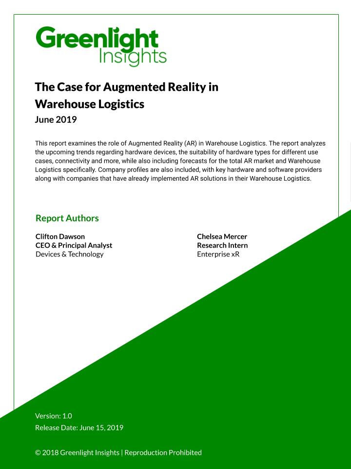 The Case for Augmented Reality in Warehouse Logistics