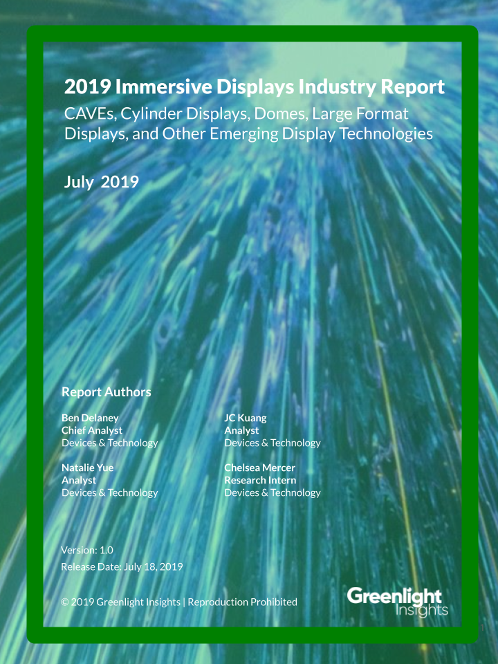 2019 Immersive Displays Industry Report